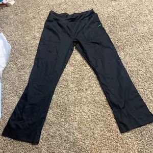 Black landau scrub pants
